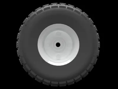 Wheel tire 3D model