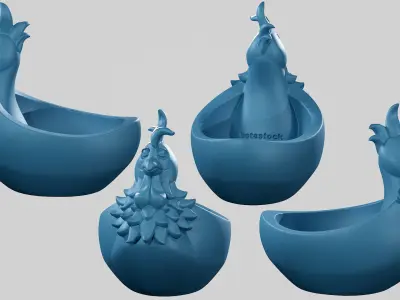 Chicken Plate - STL 3D print model