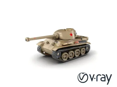 WWII Tank PzIIG Highdetail Modular Design model pack Low-poly 3D model