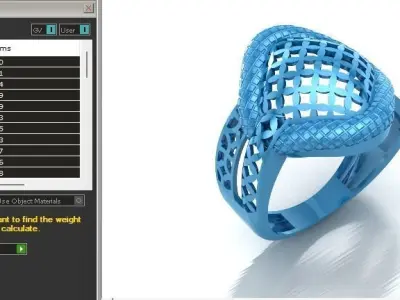 Fancy Womens Rings Plain Rings Ready STL 3DM Models Rings 3D print model 8