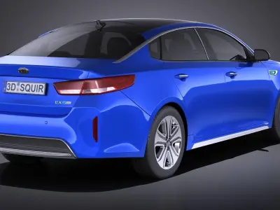 Kia Optima Hybrid 2017 VRAY 3D model