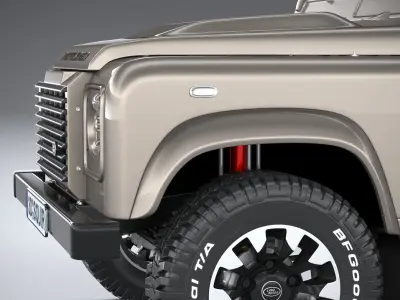 Land Rover Defender Classic V8 Soft Top 2025 3D model