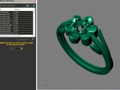 Rings for Women Womens Rings Stone Ring Ready STL 3DM Models  3D print model 19