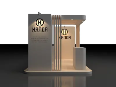 Exhibition Booth 3Mx6M 3D model