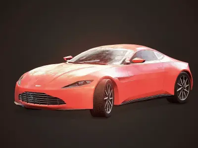 Aston Martin DB10 Low-poly 3D model