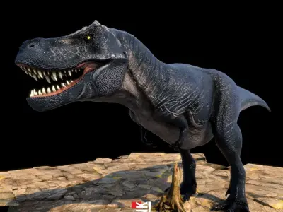 Tyrannosaurus T Rex Low-poly 3D model