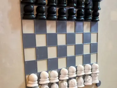 chess fridge magnet print in place No Supports 3D print model