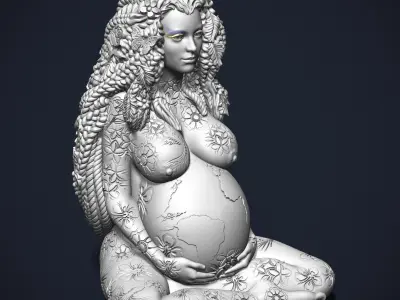 Nature mother 3D print model