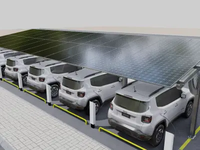 Solar Carport Type 3 3D model