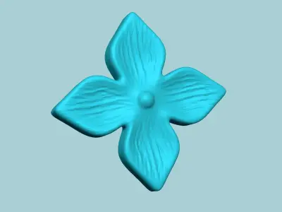 Bouvardia Flower Mold - Artificial EVA Molding 3D print model