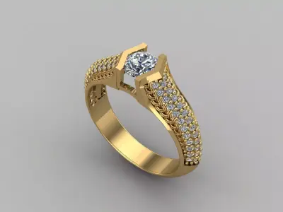 Women Ring 3DM Womens Ring 3d models 3D print model 3D print model 64