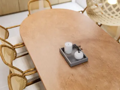 Minimal interior 3D model