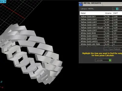 Cuban chain  ring  model Z1317 3D print model