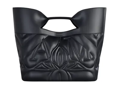 Alexander McQueen Seal logo embroidered tote bag 3D model