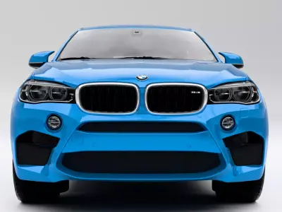 BMW X6 M 2016 Low-poly 3D model