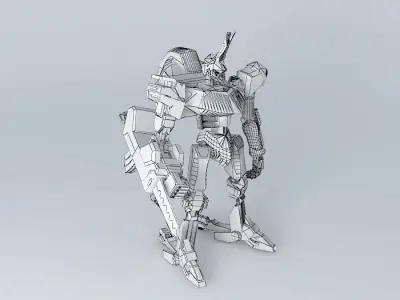 byakuen robot Free 3D model