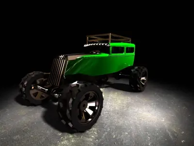 Zombie Survival Sedan Free 3D model