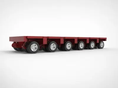 Modular trailers 3D model