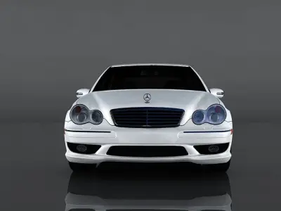 Mercedes Benz C32 AMG Low-poly 3D model