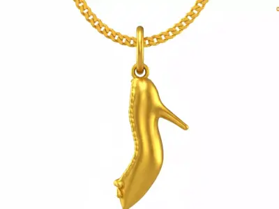  high heel pendant charms - one inch pendant 3D print model