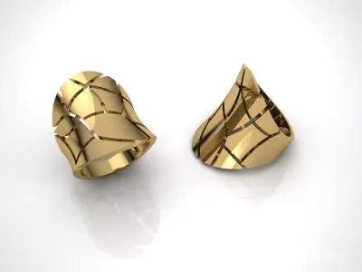 Gold Ring 3D print model get