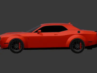 Dodge Challenger SRT Hellcat 2018 3D model