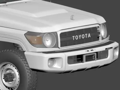 Toyota Land Cruiser pickup j70 2022 70ANNIVERSARY  3D model