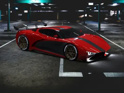 Vette Maco sport Gt Concept by CeGo 3D model