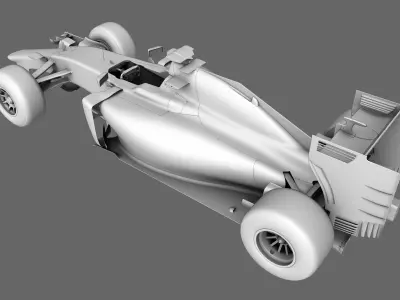 F1 Ferrari SF15-T Formula 2015 3D model