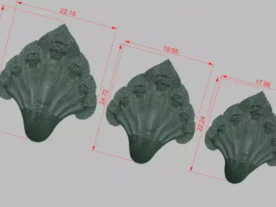 Dragong khmer Neak 3 size 3D print model