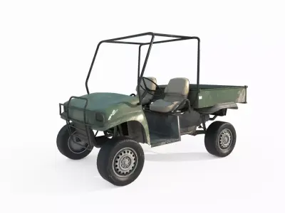 Modern vehicle small truck 3D model