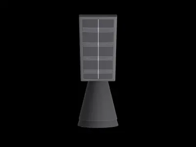 Modern Solar 30 Lumen Black Spot Light Low-poly 3D model
