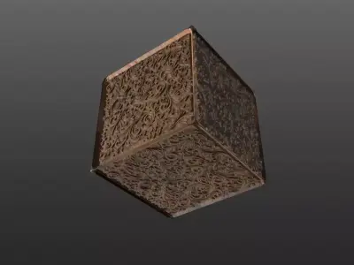 Engraved Wood Decorations CHEAPER KITBASH SET 3D model