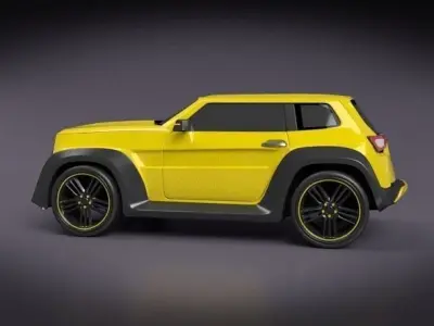 Robust city concept car 3D model