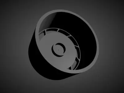 Corvette C4 OEM scalable and Printable rim 3D print model