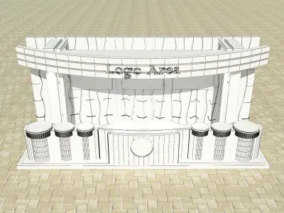 Booth Exhibition Stand a4 3D model