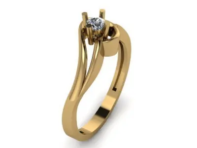 daimond ring ready to print 3D print model