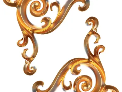 Carving Plaster Molding Decoration CNC Low-poly 3D model