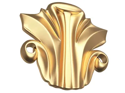 Corbel Carved 02 Low-poly 3D model