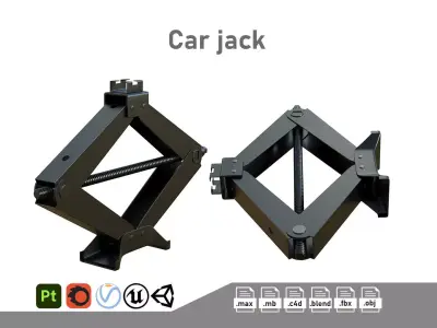 Car Jack Low-poly 3D model