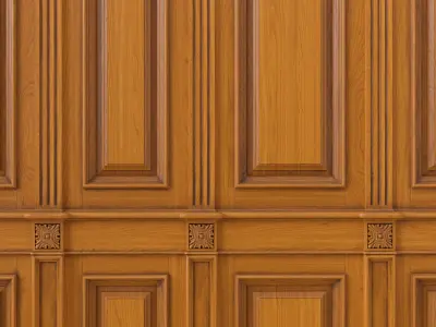 Wooden panel 02 06  3D model