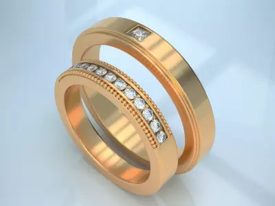 Wedding band 1 3D print model