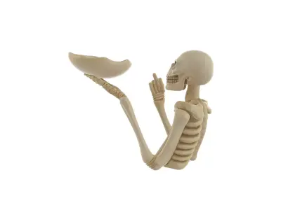 Skeleton Candy Bowl Halloween Bone Hand Treat Holder 3D print model