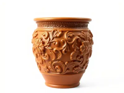 Decorative Ornamental Vase Model Pack for Architectural Visua... Low-poly 3D model