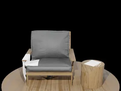 Modern Lounge Chair Design Free 3D model