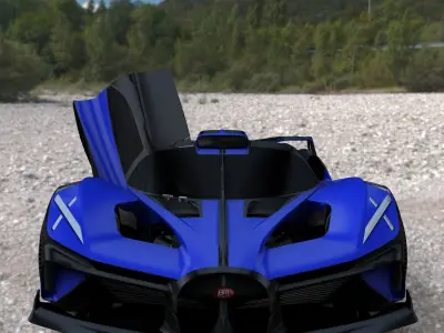 bugatti 3D model by PIXELCRAZE