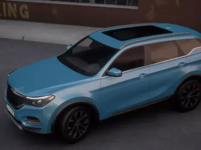 Crossover Car Low-poly 3D model