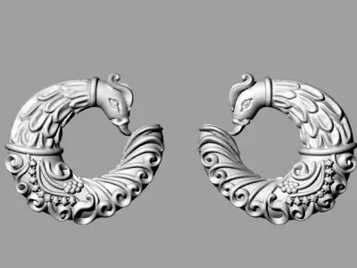 Peacock 3d model 3D print model