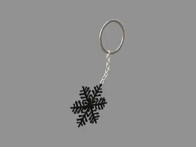  ice-star keychain BLACK 3D model
