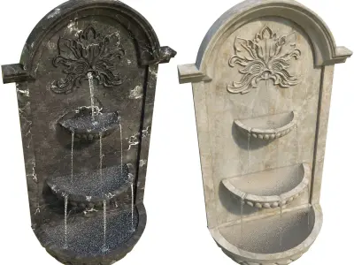 Classic Wall Fountain 02 3D model